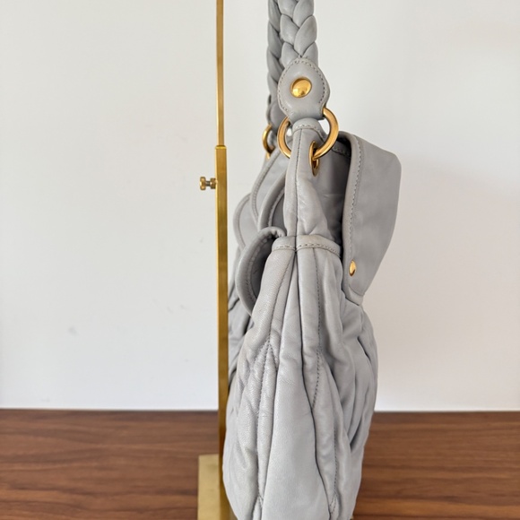 Miu Miu Nappa Matelasse Coffer Hobo Juta - Picture 7 of 11
